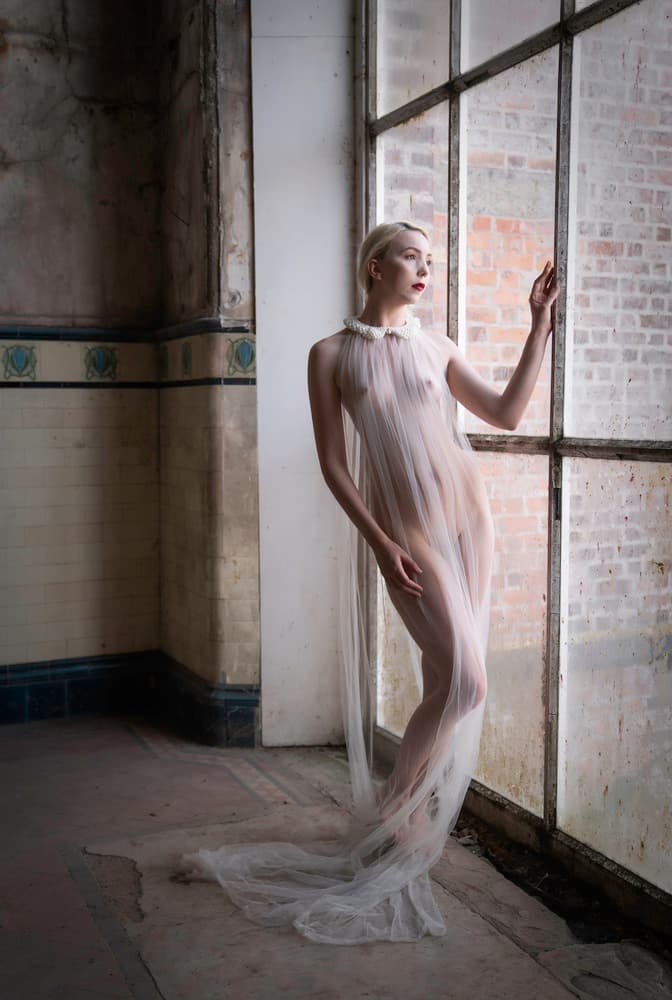 Ethereal Woman by Window by Catchlight Studio — canvas wall art
