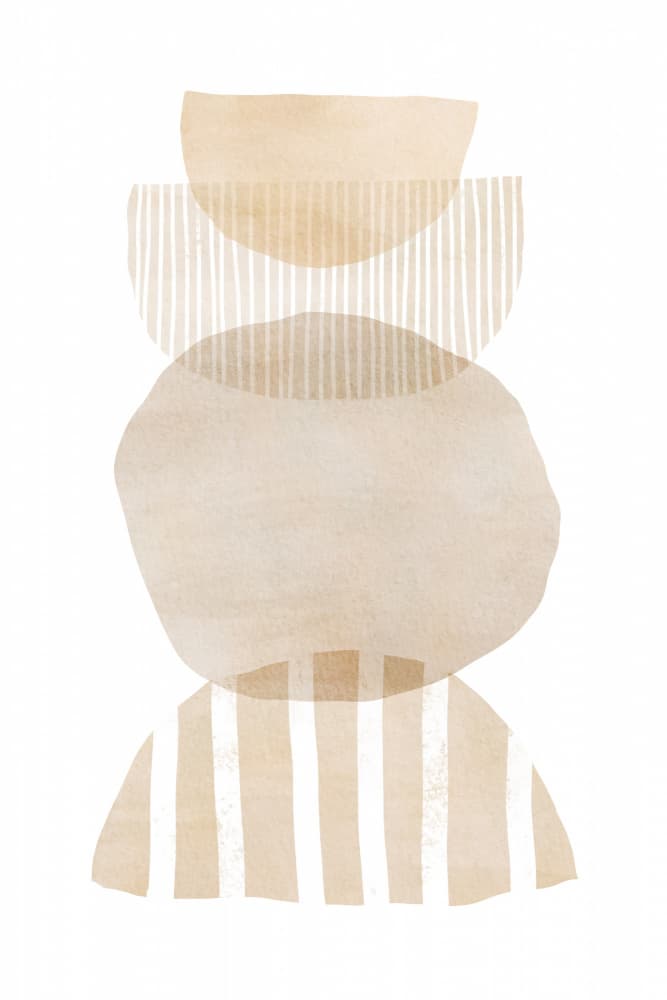 Stacked Organic Shapes by Melloi Art Prints — canvas wall art