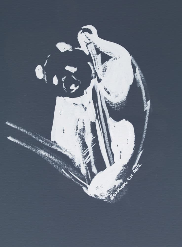 Abstract Figure Study by Santhosh ch — canvas wall art