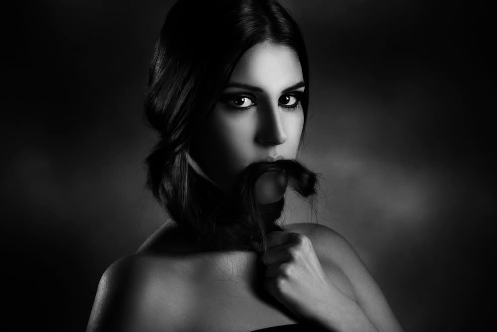 Captivating Hair Play by Peppe Tambè — canvas wall art