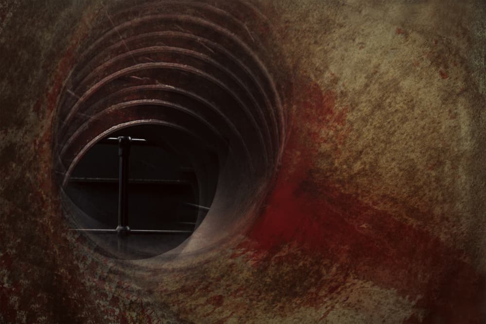Bloody Dark Tunnel by Liliane Lathouwers — canvas wall art