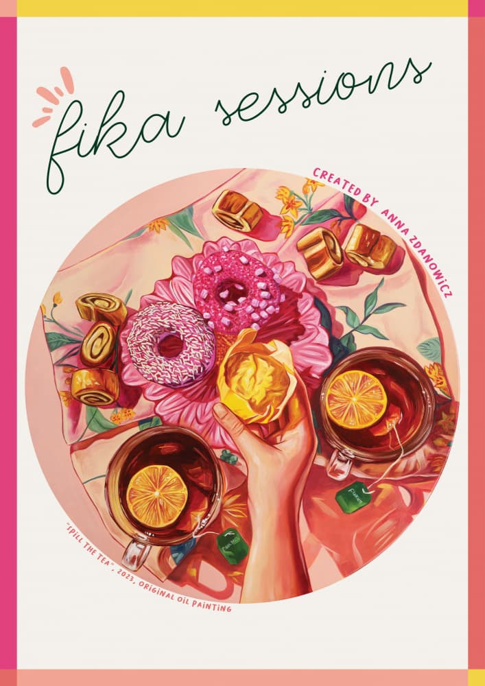 Sweet Fika Session by Anna Zdanowicz — canvas wall art