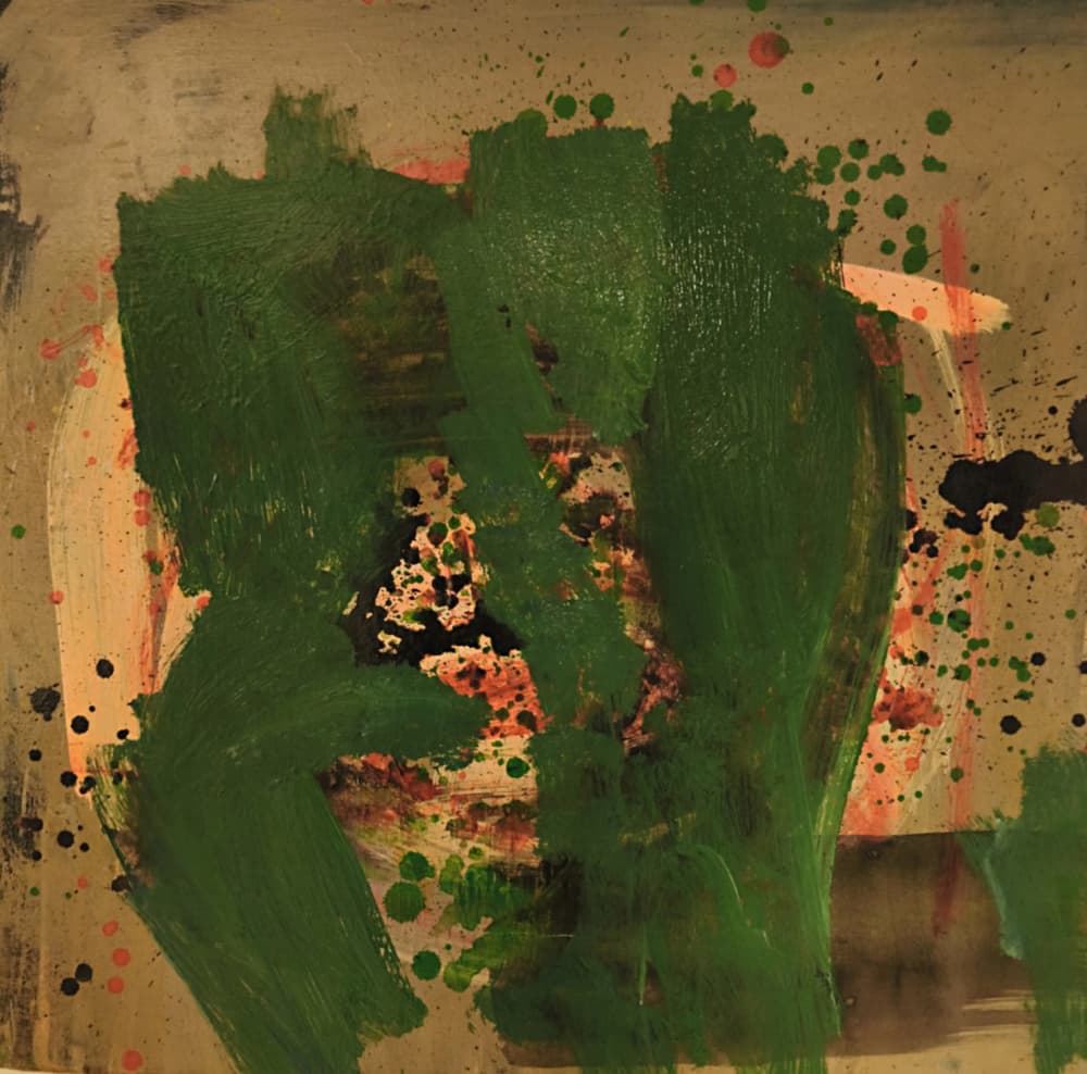 Bold Green Abstract by Joackim Schou Dahle — canvas wall art
