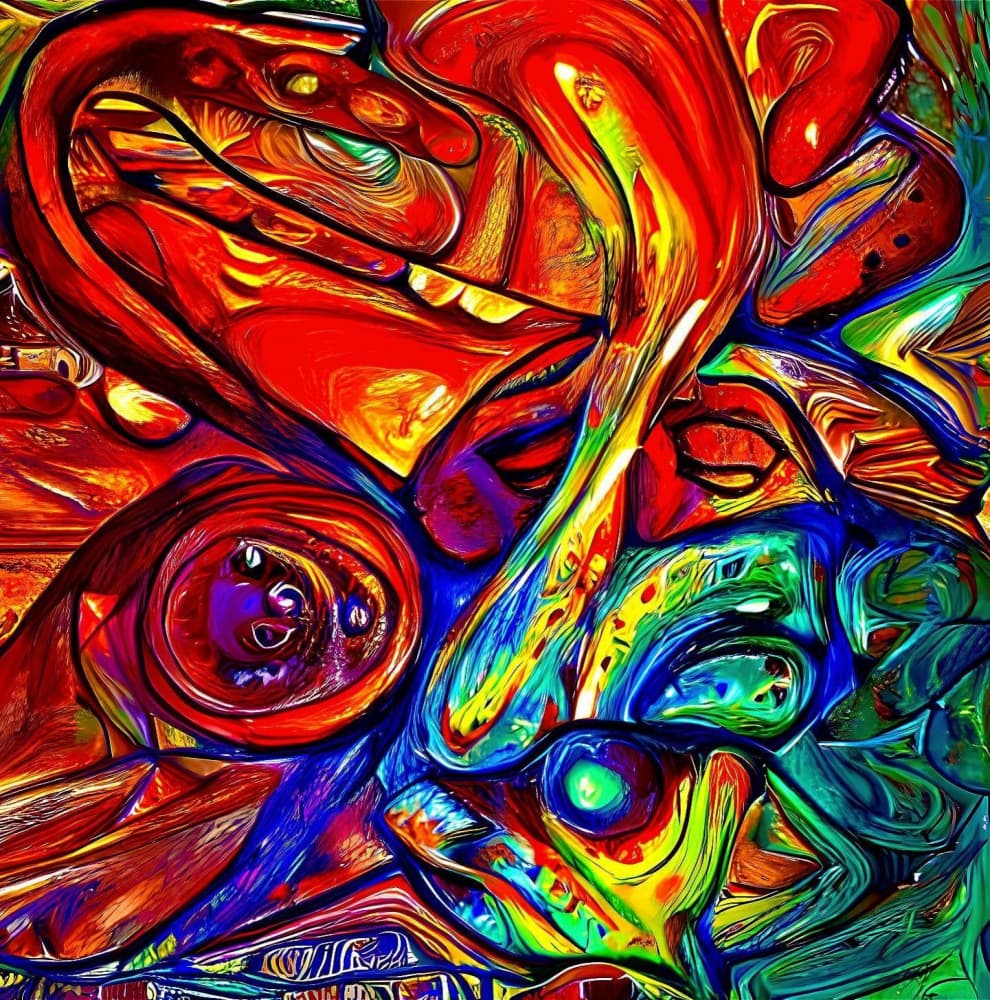 Dynamic Color Flow by mnemonixART — canvas wall art
