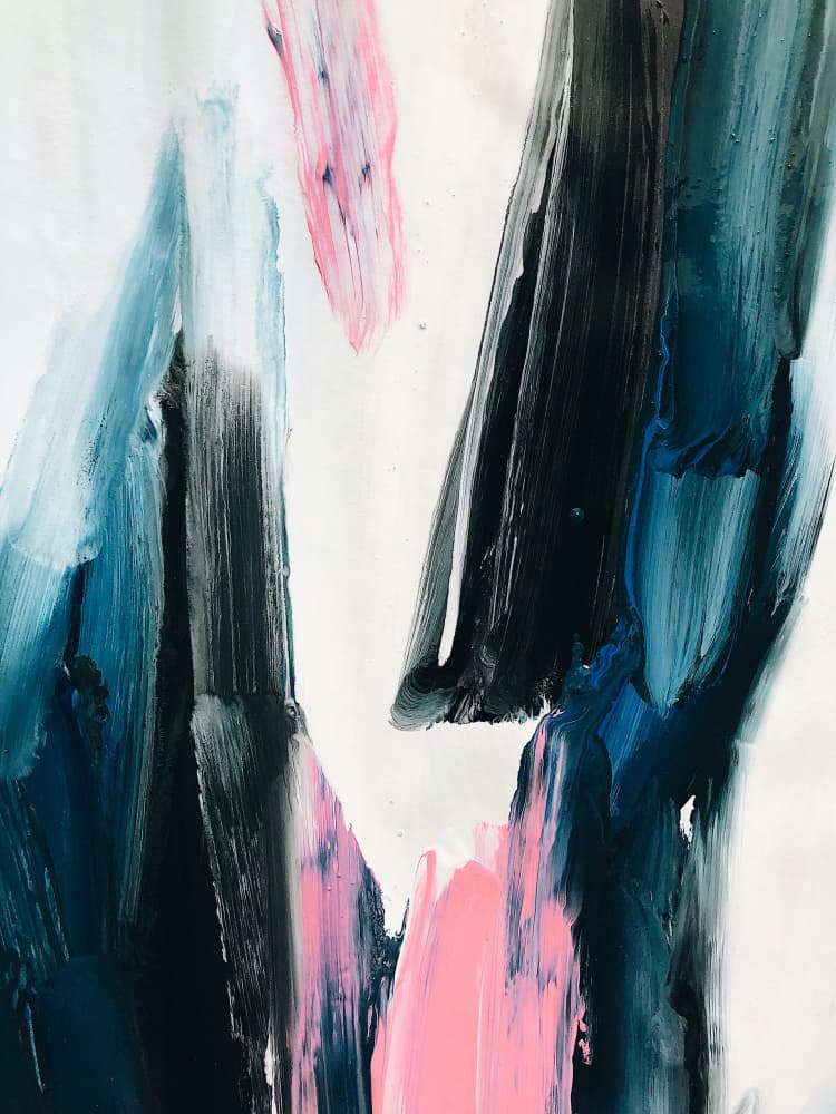 Dynamic Abstract Strokes by Ejaaz Haniff — canvas wall art