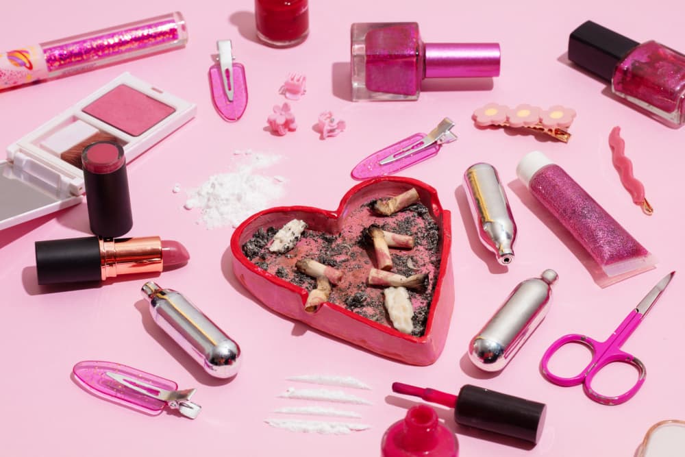 Glamorous Vices by Julia Ramiro — canvas wall art