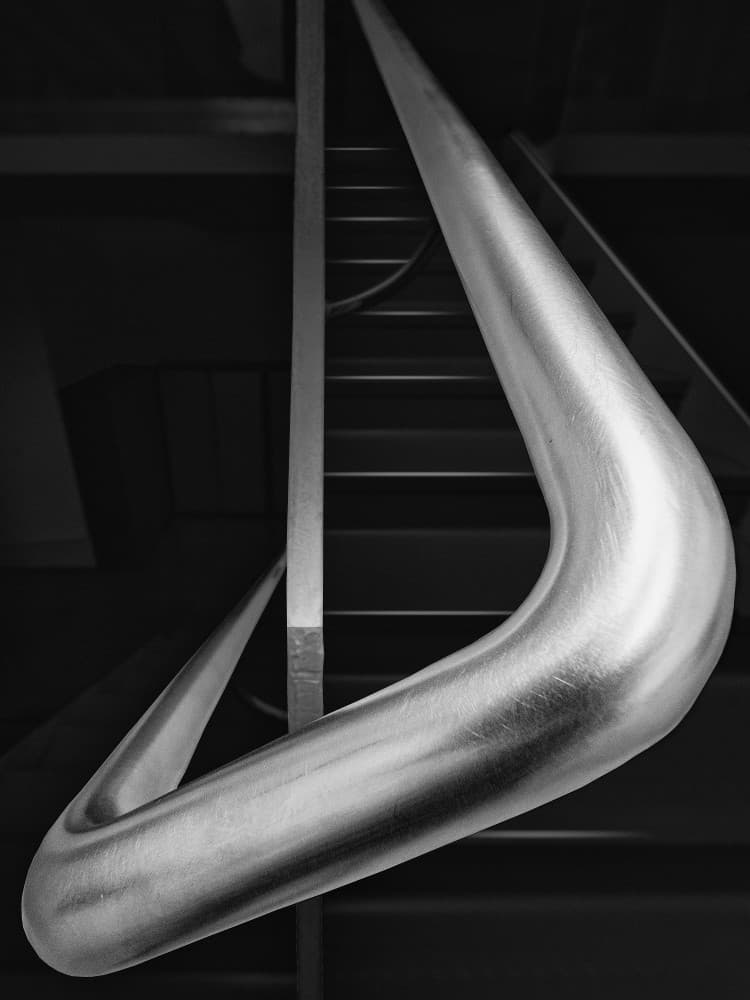 Sleek Architectural Curve by Manuel Ponce Luque — canvas wall art