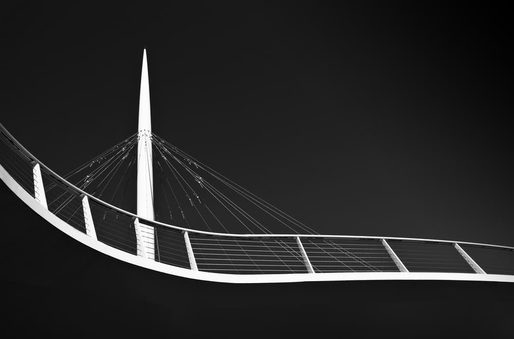 Modern Bridge Curves by Greetje van Son — canvas wall art