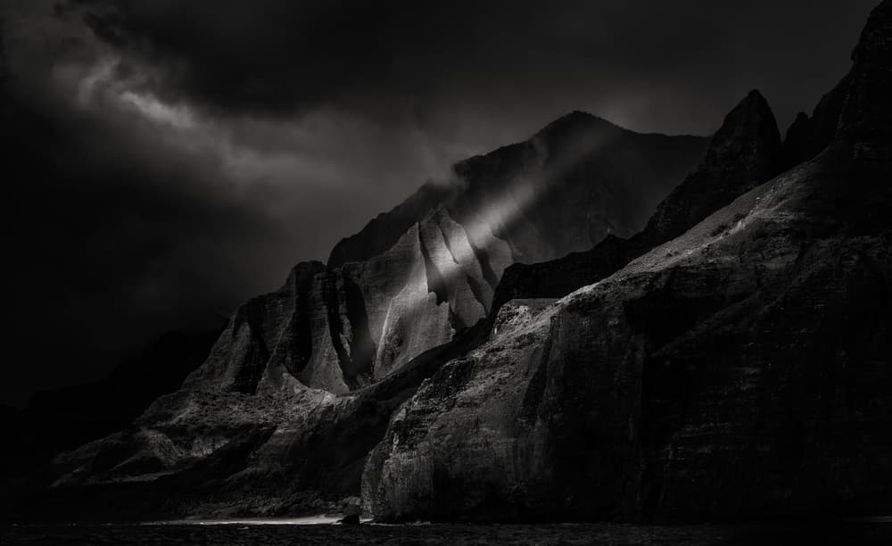 Dramatic Coastal Light Rays by Andreas Agazzi — canvas wall art