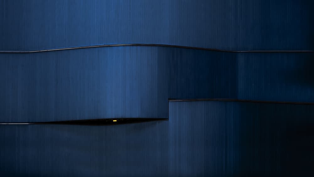 Architectural Blue Glow by Rolf Endermann — canvas wall art