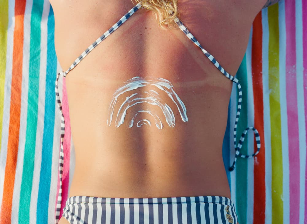 Summer Sunscreen Back by Bethany Young — canvas wall art