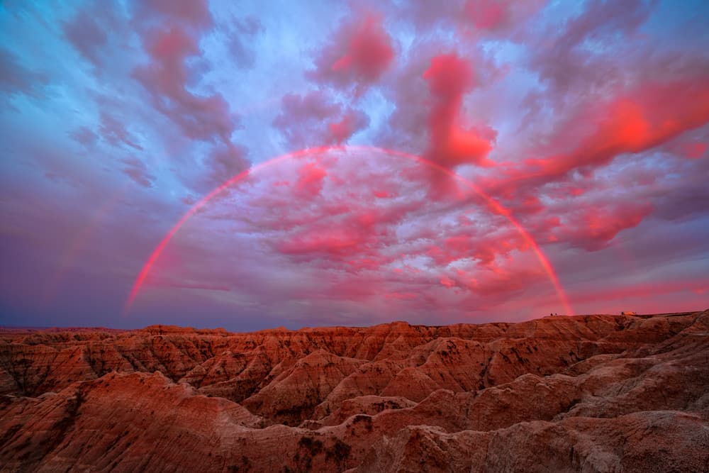 Vibrant Desert Rainbow by John Fan — canvas wall art