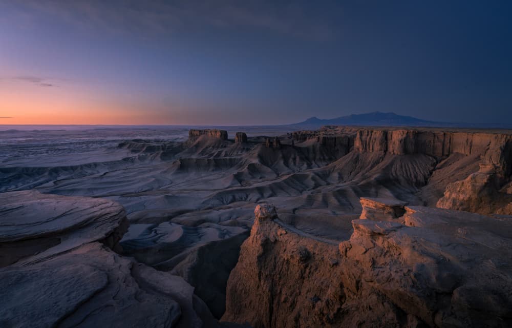 Vast Desert Canyon Twilight by Bing Li — canvas wall art