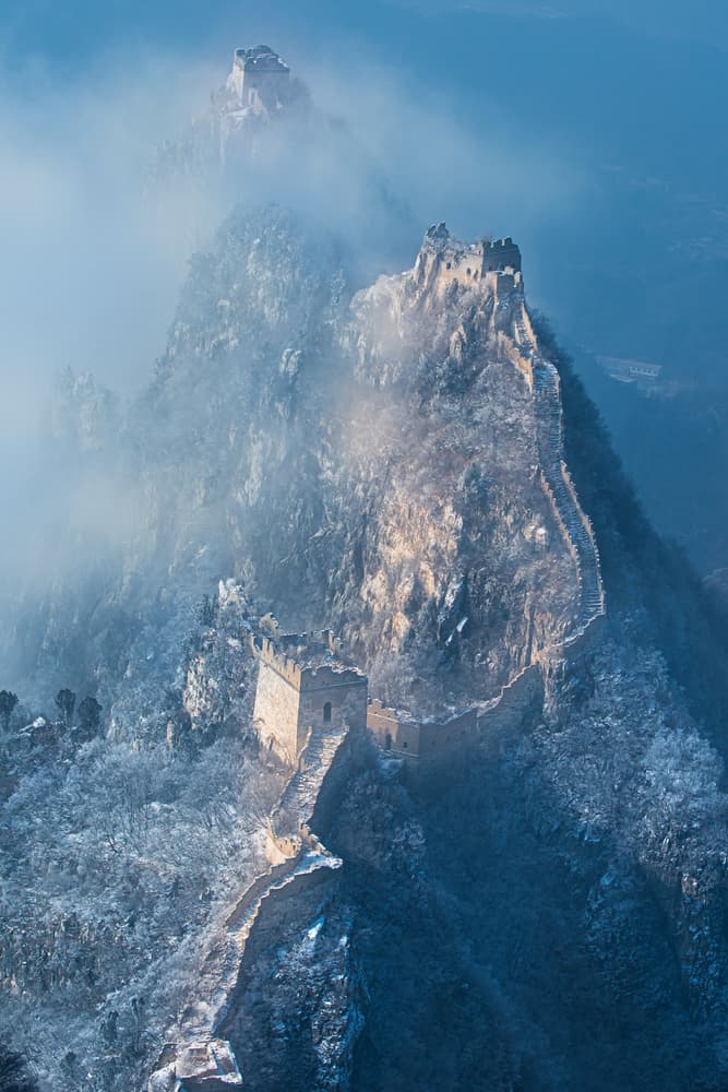 Great Wall Misty Peaks by Simoon — canvas wall art