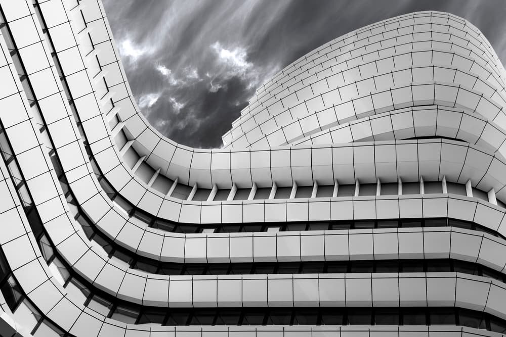 Modern Building Curves by Greetje van Son — canvas wall art