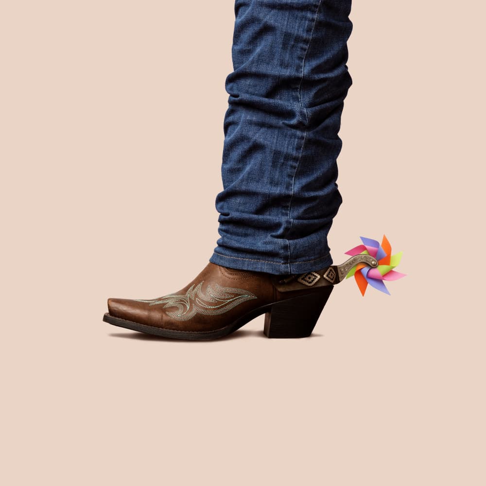 Playful Cowboy Spur by Artem Pozdniakov — canvas wall art