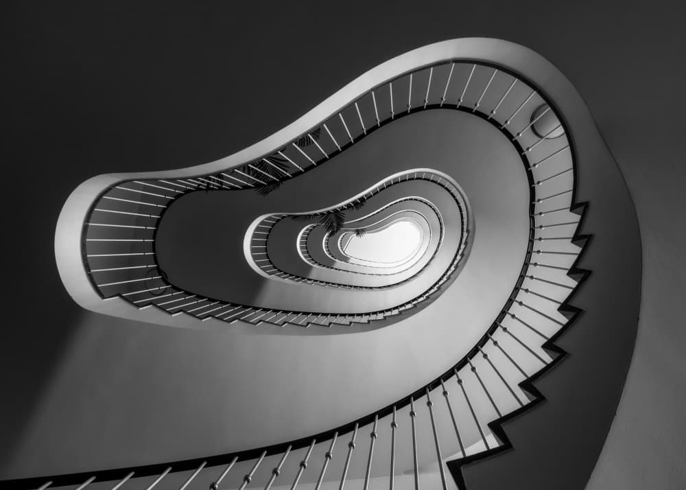 Modern Spiral Ascent by Marc van Oostrum — canvas wall art