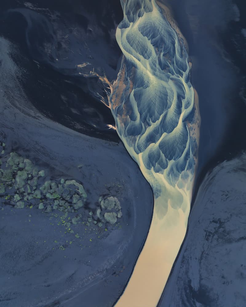 Braided River Patterns by Shenshen Dou — canvas wall art