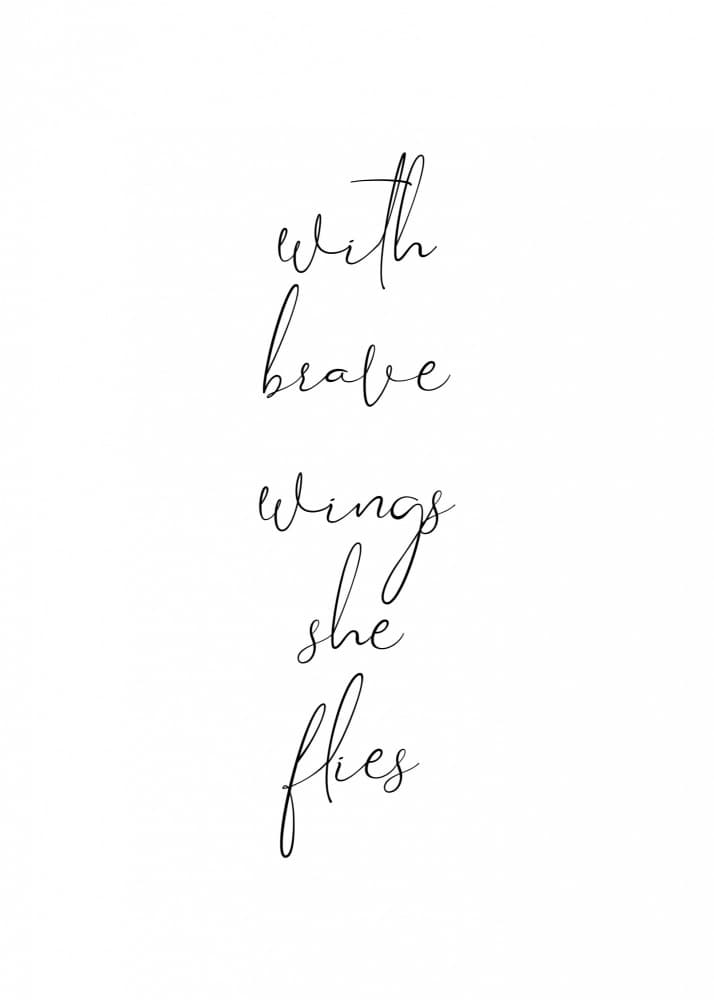 Brave Wings She Flies by Kristina N. - SoulArt Shop — canvas wall art
