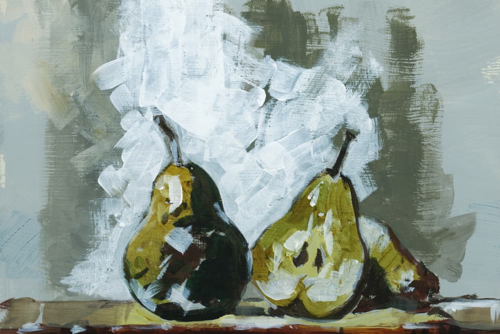 Still Life Pears by cartissi — canvas wall art