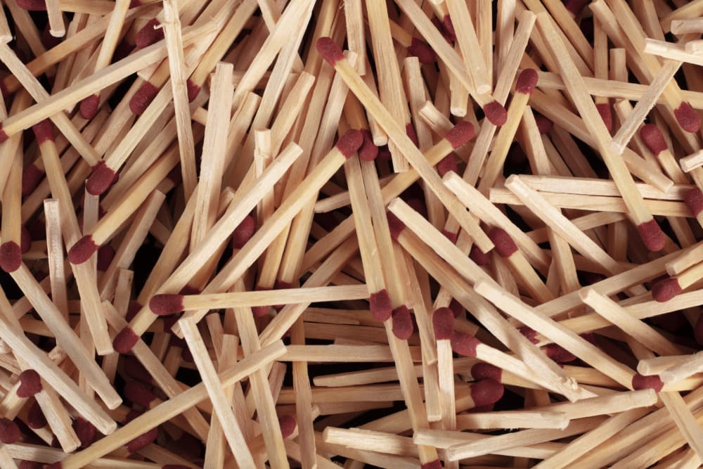 Rustic Wooden Matches by Julia Ramiro — canvas wall art