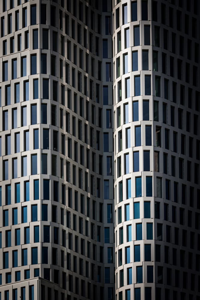 Modern Facade Curves by Peter Pfeiffer — canvas wall art