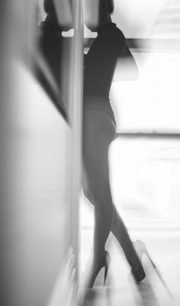 Elegant Female Silhouette by Erik Schottstaedt — canvas wall art