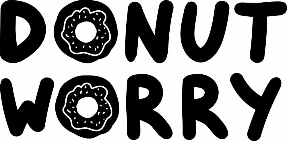 Donut Worry Quote by Marika Barsrsind β canvas wall art