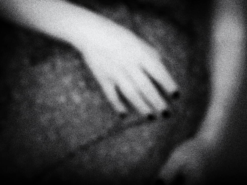 Soft Touch in Grayscale by Ton Dirven — canvas wall art