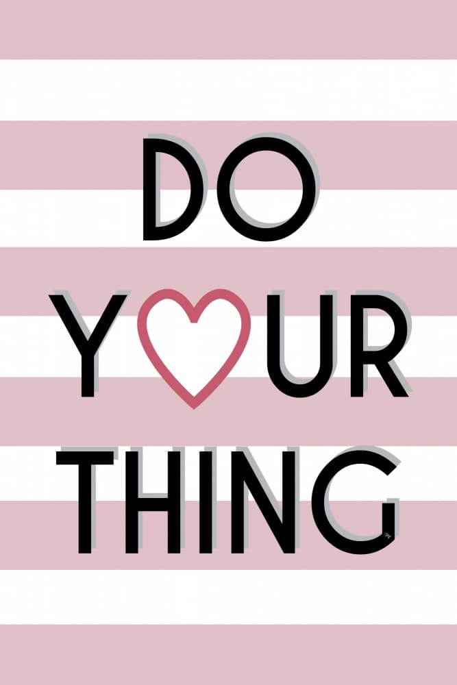 Do Your Thing Heart by Martina — canvas wall art