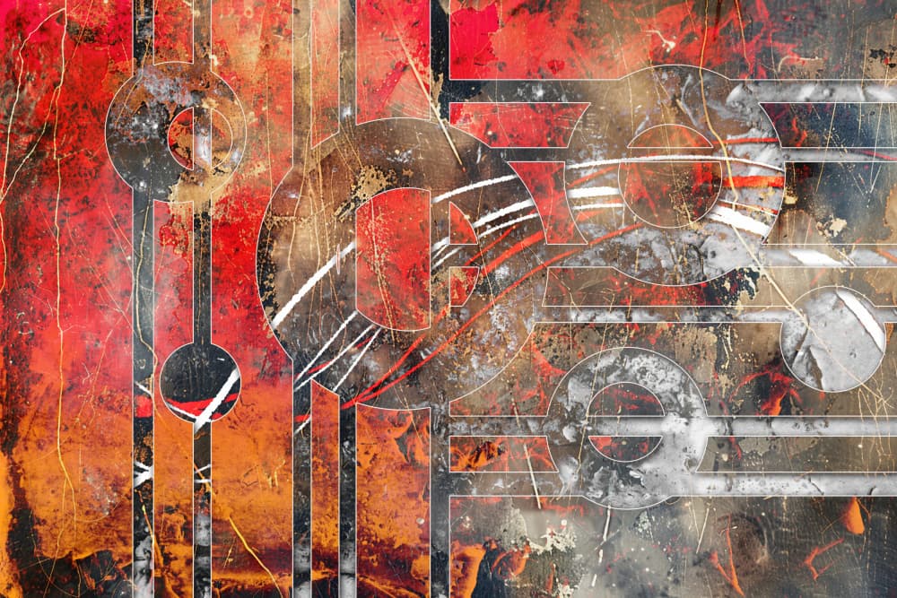 Modern Industrial Abstract by Rafal Kulik — canvas wall art