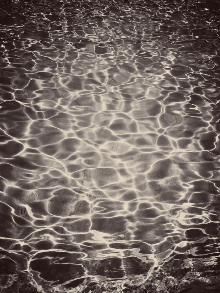 Shimmering Water Reflections by Bilge Paksoylu — canvas wall art