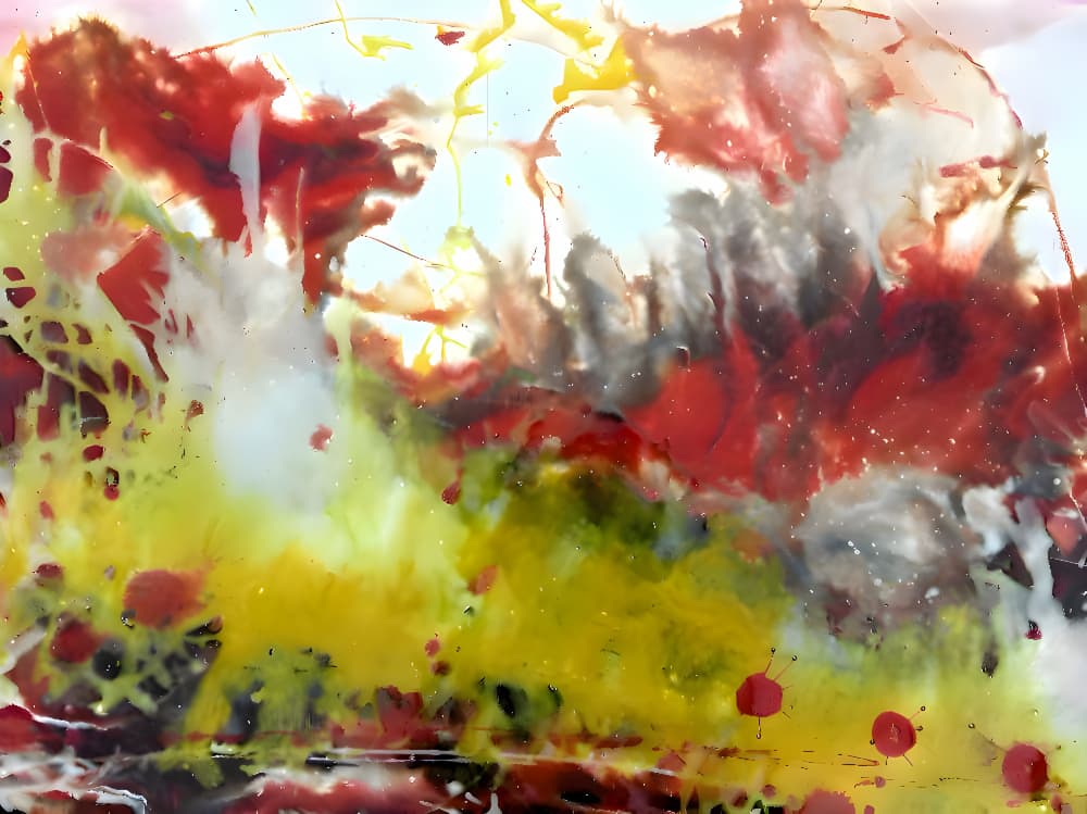 Abstract Energy Burst by Anda Bieza — canvas wall art