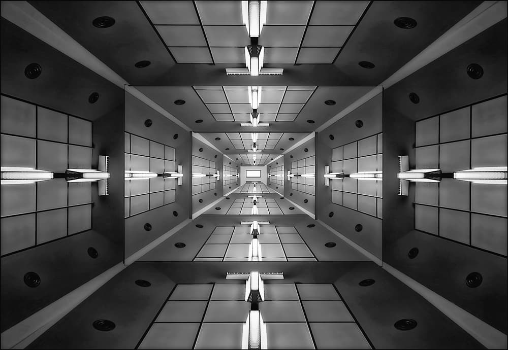Infinite Corridor Perspective by Henk van Maastricht — canvas wall art