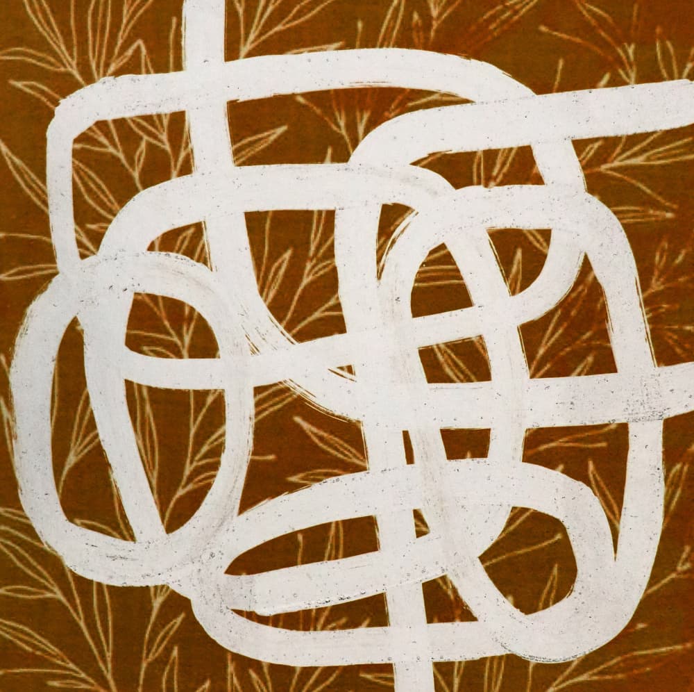 Intertwined Organic Lines by Santhosh ch — canvas wall art