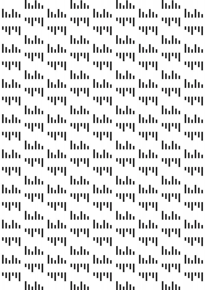 Rhythmic Line Pattern by kathrinmay — canvas wall art