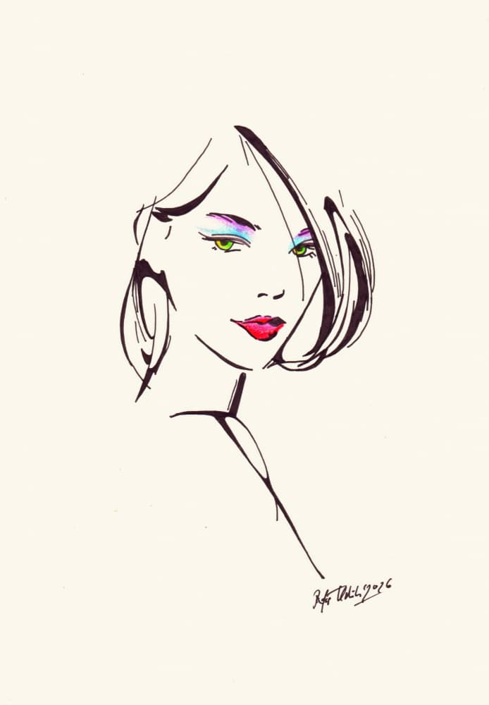 Vibrant Fashion Gaze by Rafal Kulik — canvas wall art