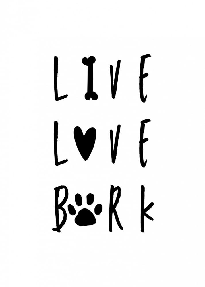 Live Love Bark by Kristina N. - SoulArt Shop — canvas wall art