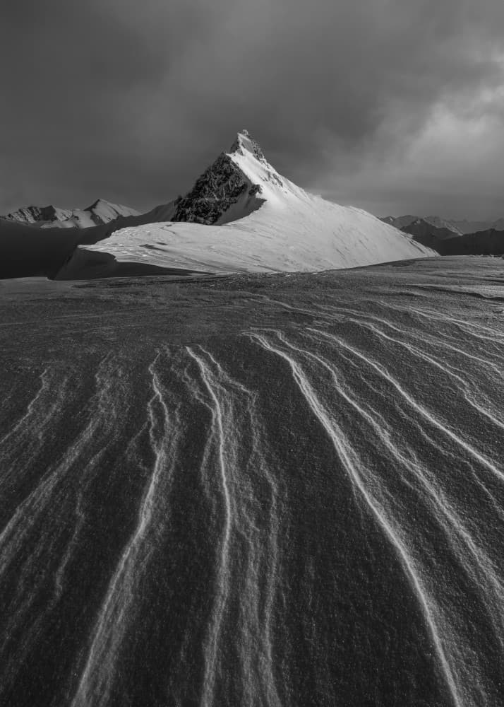 Majestic Winter Mountain by Leah Xu — canvas wall art