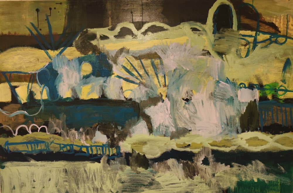 Serene Abstract Garden by Joackim Schou Dahle — canvas wall art
