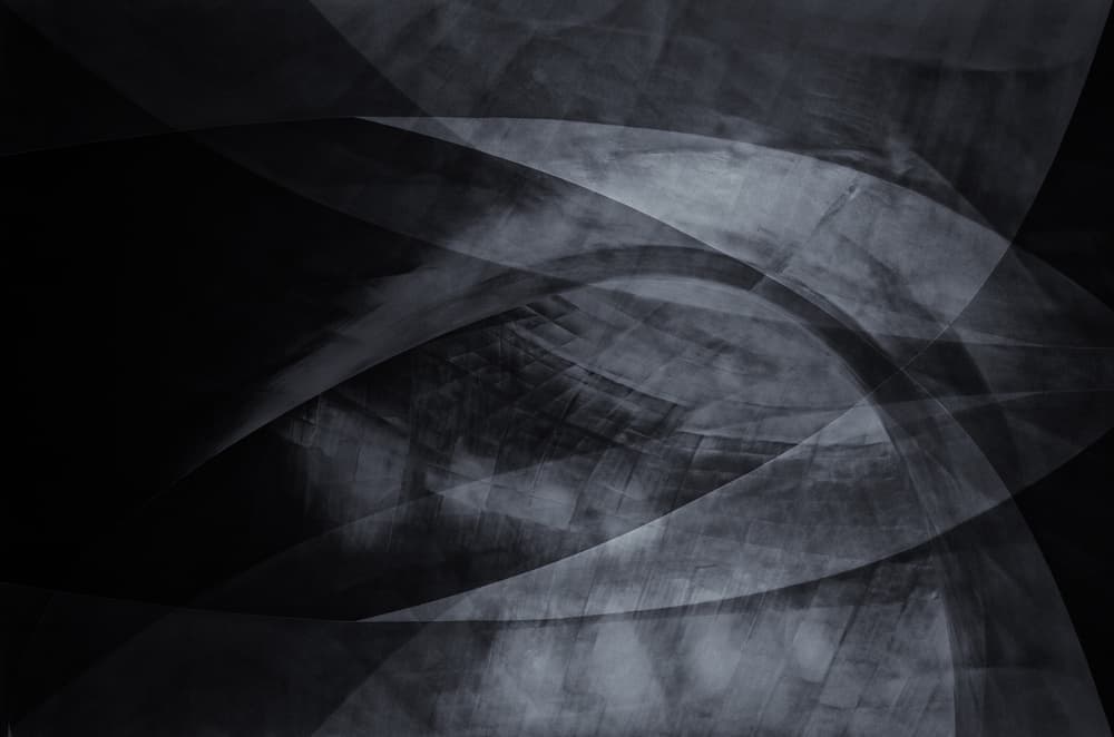 Abstract Gray Curves by Jeroen van de Wiel — canvas wall art