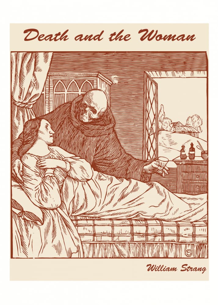 Death and the Woman By William Strang (scottish, 1859 1921) by Doa Project — canvas wall art