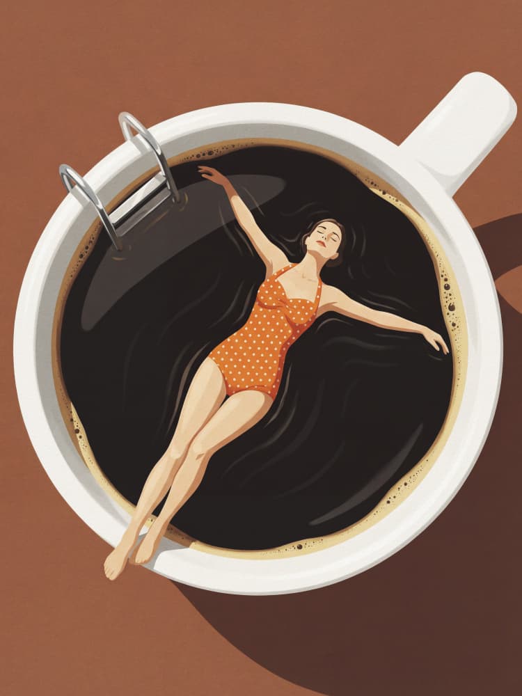 Floating In My Coffee by Andreas Magnusson — canvas wall art