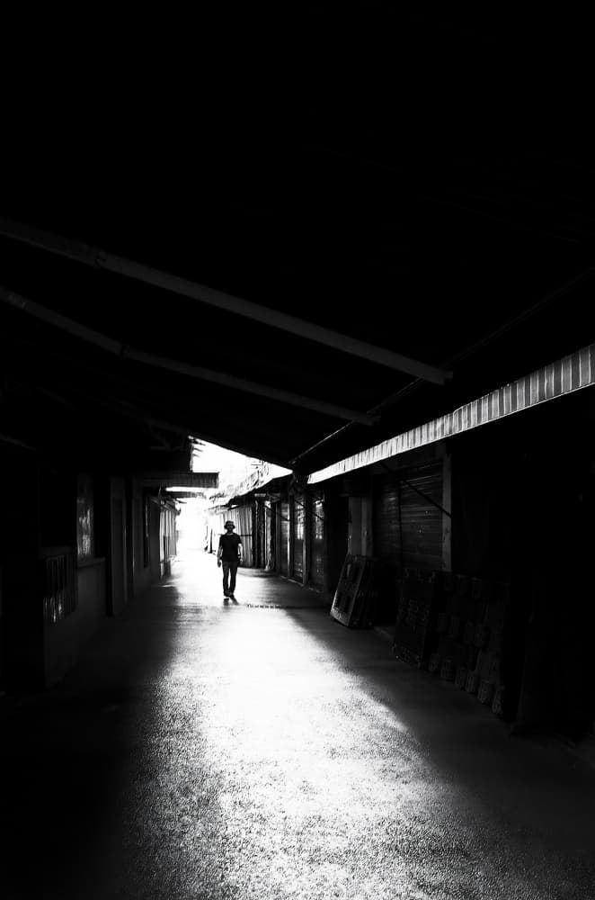 Walking Towards Light by Parole Kim — canvas wall art
