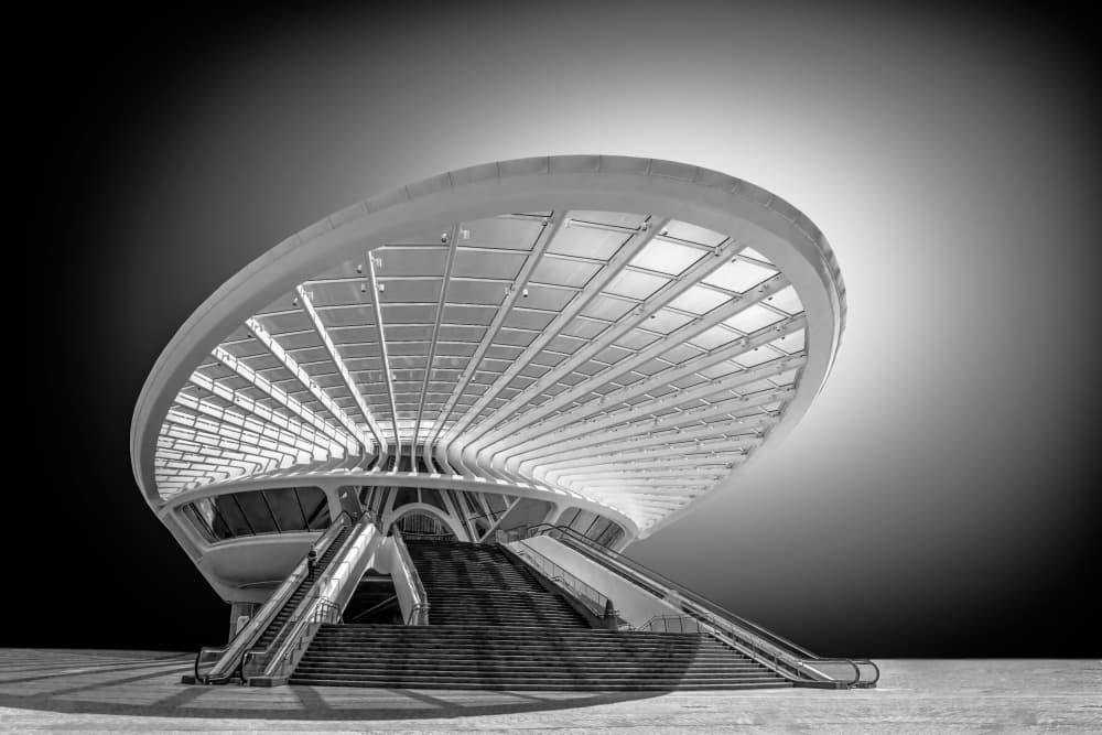 Modern Station Architecture by Luc Vangindertael (laGrange) — canvas wall art