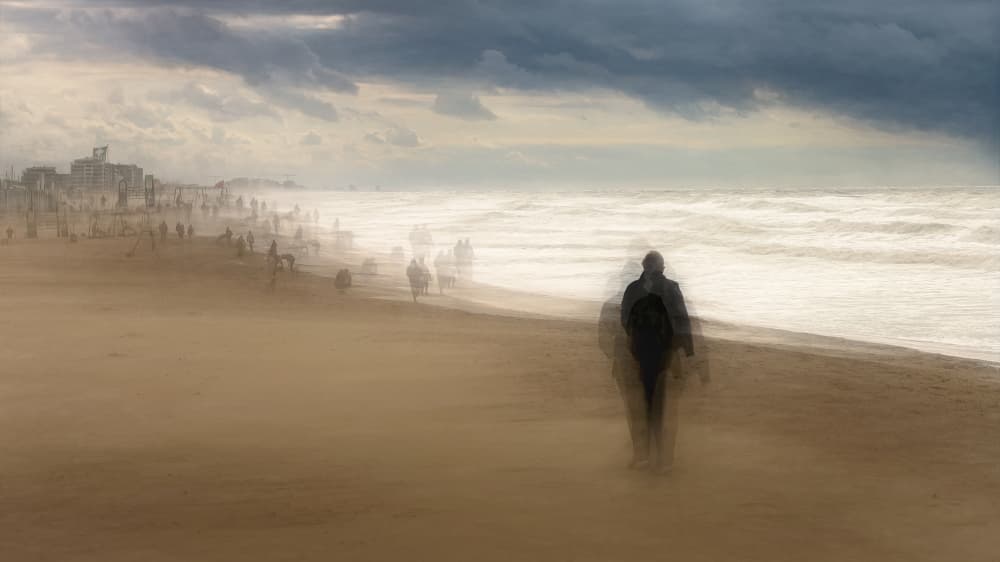 Dreamy Coastal Walk by Bruno Flour — canvas wall art