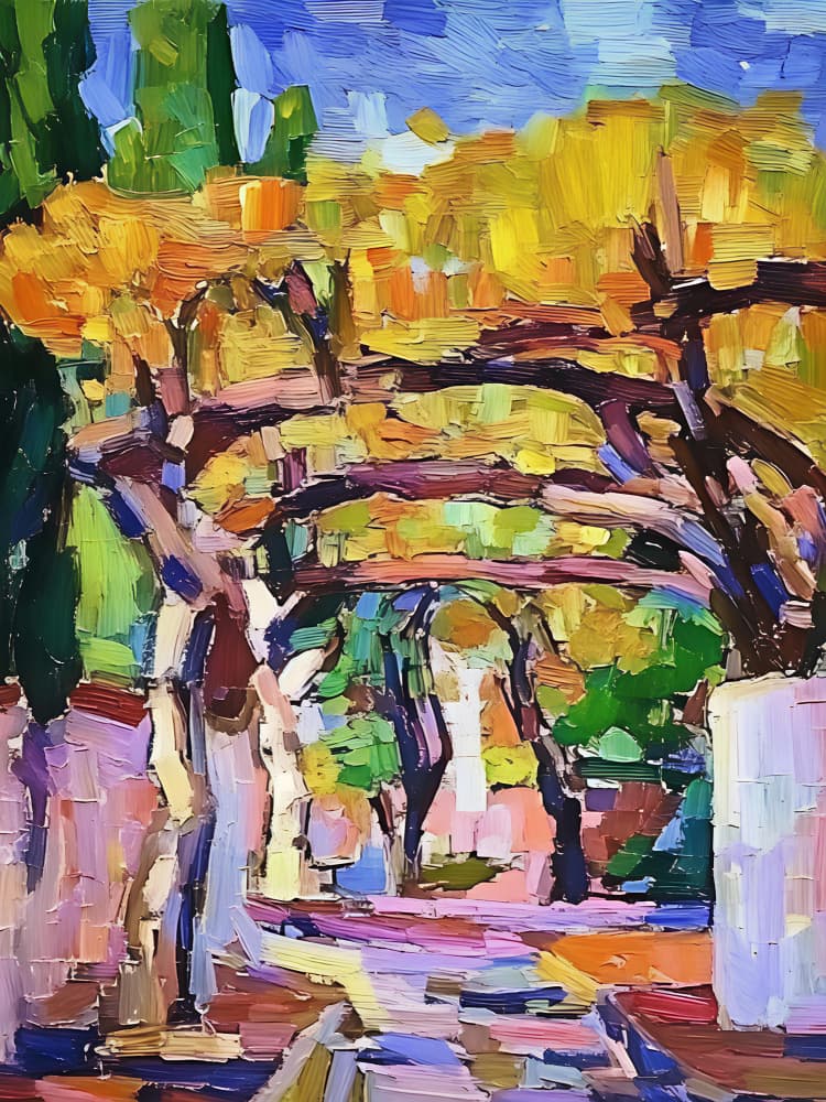 Vibrant Autumn Archway by Avanesova Elena — canvas wall art