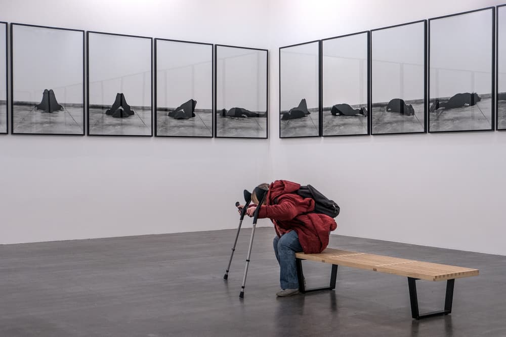 Art Gallery Contemplation by Lus Joosten — canvas wall art
