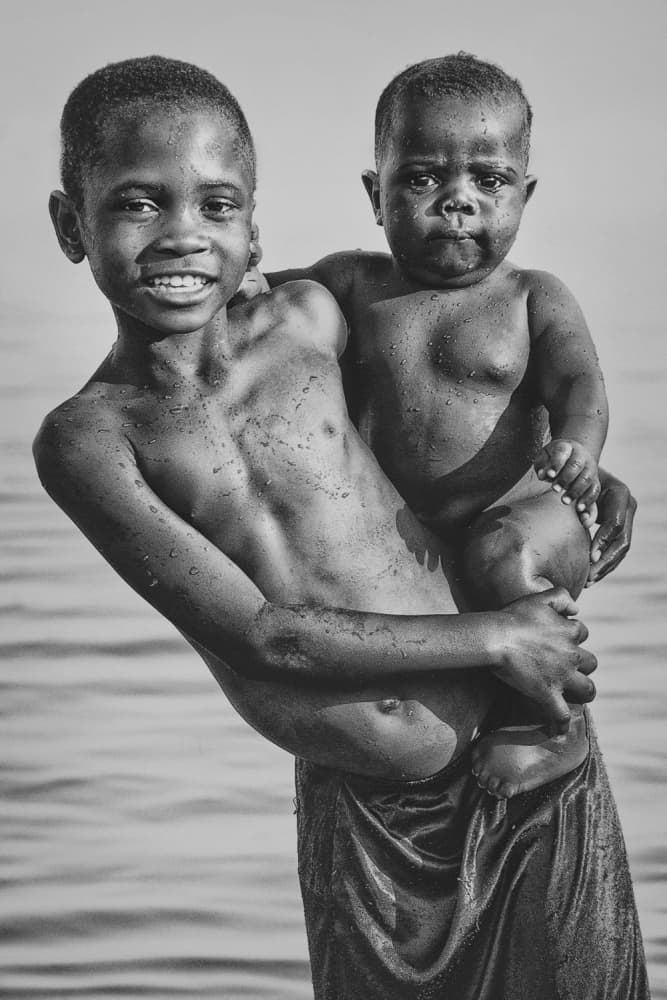 Smiling Brothers by Antonio Grambone — canvas wall art