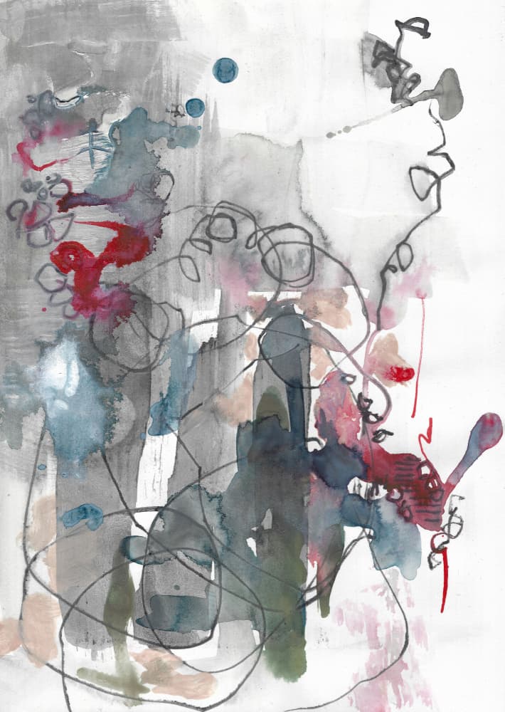 Abstract Fluid Lines by Annick — canvas wall art